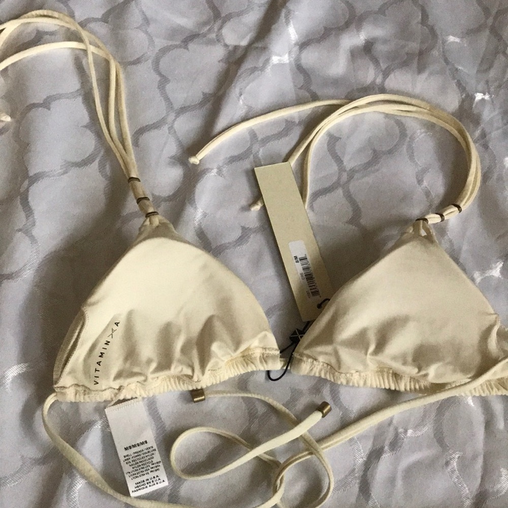 Vitamin A Amber Beaded Triangle Bikini - Picture 7 of 7